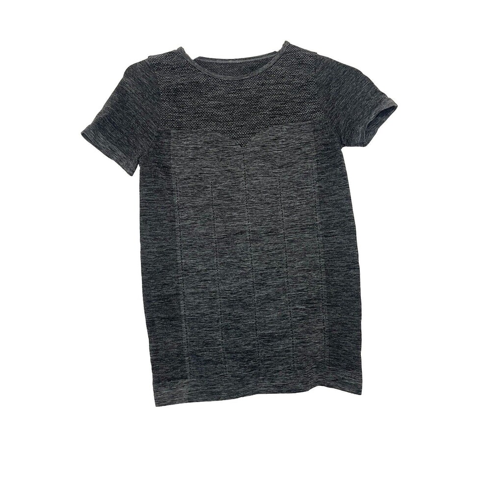 Fabletics Seamless Small Women Performance Short Sleeve Top Classic Fit  Gray